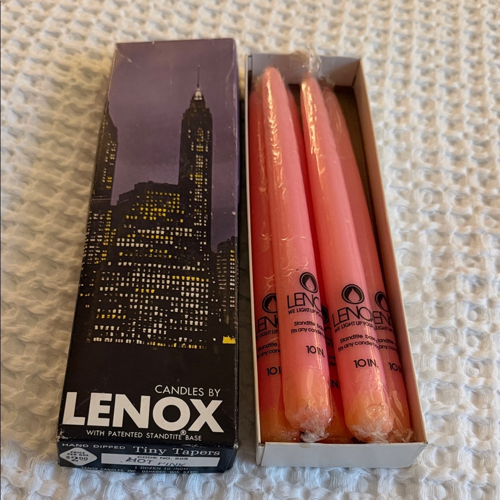 Lenox Coral Taper Candles